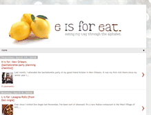 Tablet Screenshot of eisforeat.com